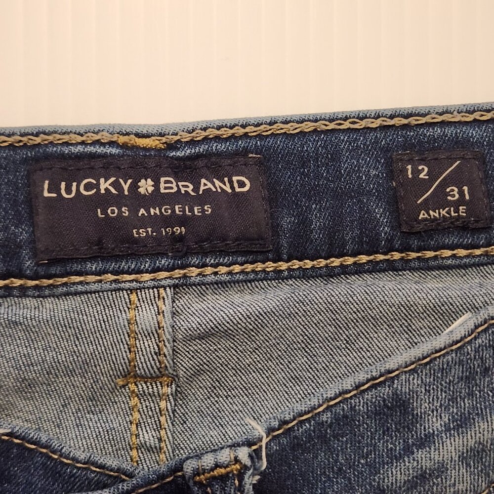 Lucky Brand Jeans, size 12 (31), ankle, skinny jeans, high rise Bridgette - Picture 4 of 4